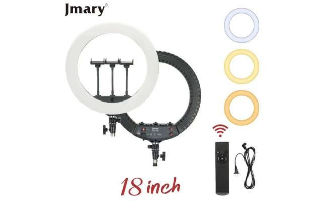 Jmary FM-18R Ring Light 18Inch With Remote, without Tripod powerful and versatile ring light designed to elevate your lighting